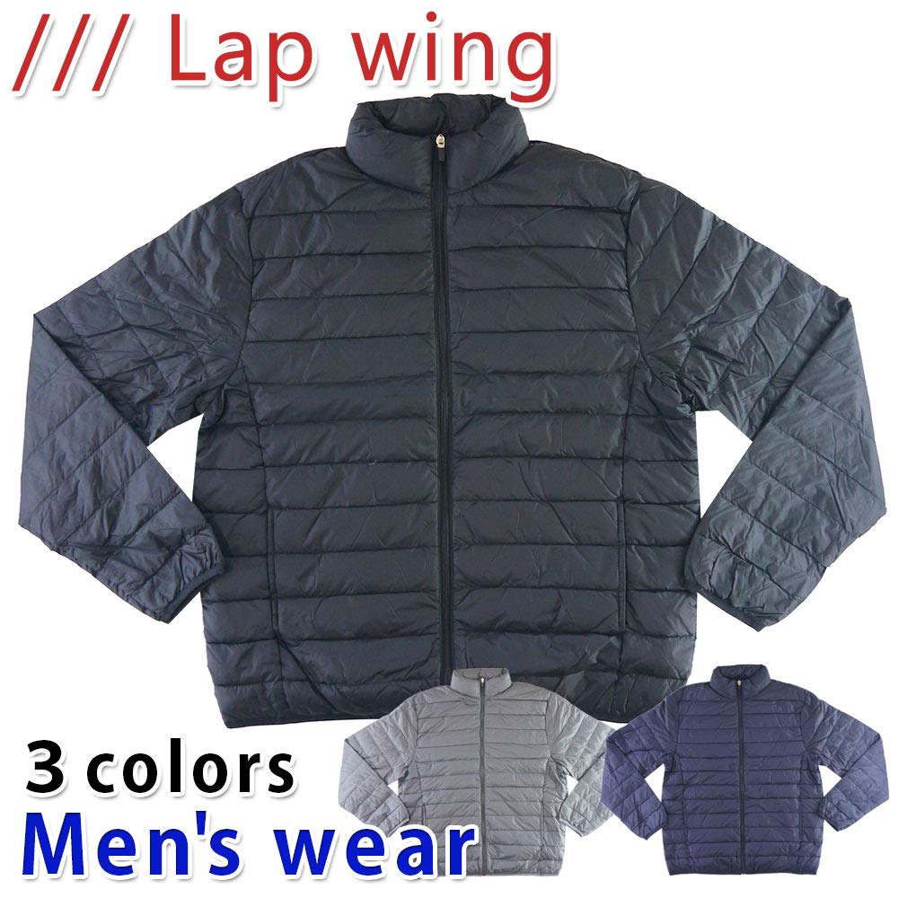 Amazon | [Lap wing] 軽量 ダウン ジャケット メンズ 34451 NB M